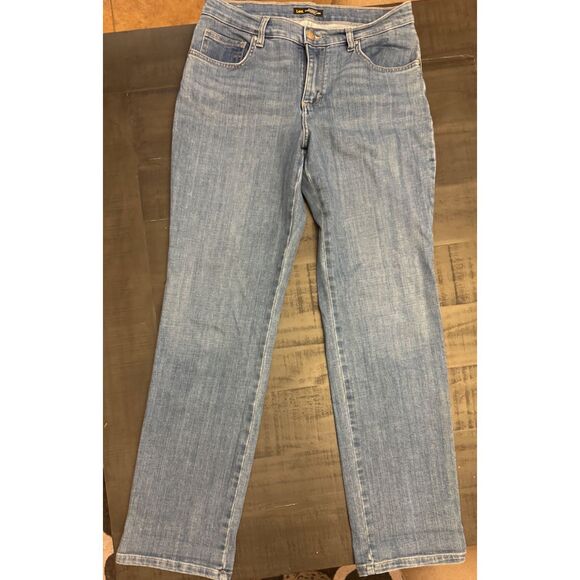 Lee Straight Leg Relaxed Fit Mid Rise Jeans - Sz 8 - Picture 2 of 10